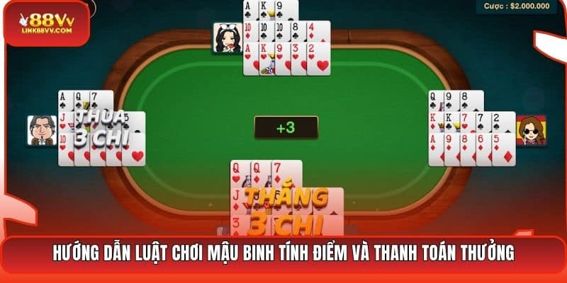Hướng dẫn luật chơi Mậu Binh tính điểm và thanh toán thưởng