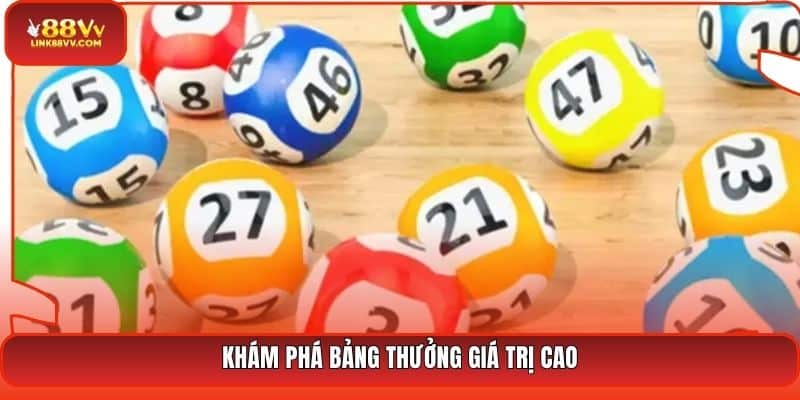 Khám phá bảng thưởng giá trị cao